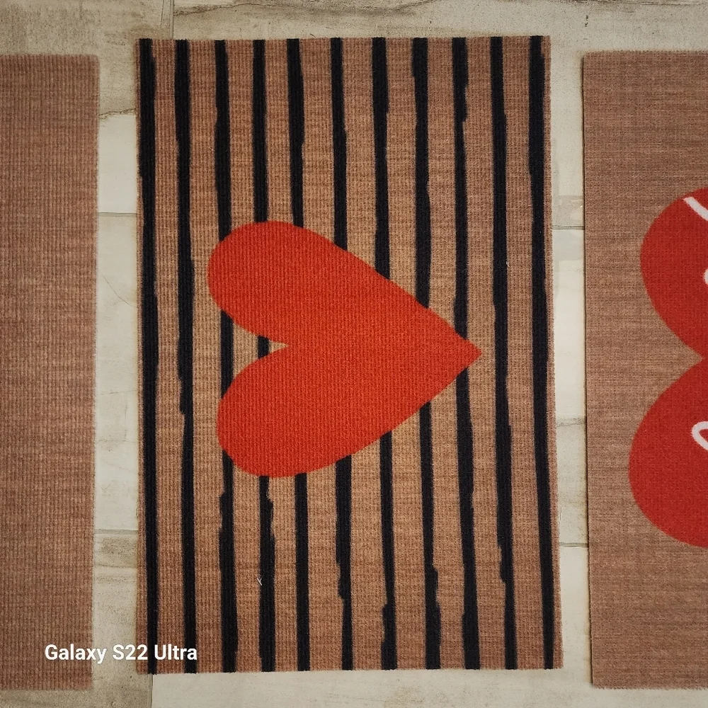 DOOR MAT (VALENTINE'S) set of 3 NWT